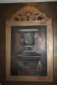 Guest Bath Trompe L 'oeil Urn in metallic paints, Moorpark, CA